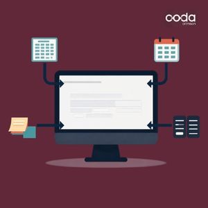 Desk with multiple screens and systems open, representing scattered clinic data across different tools